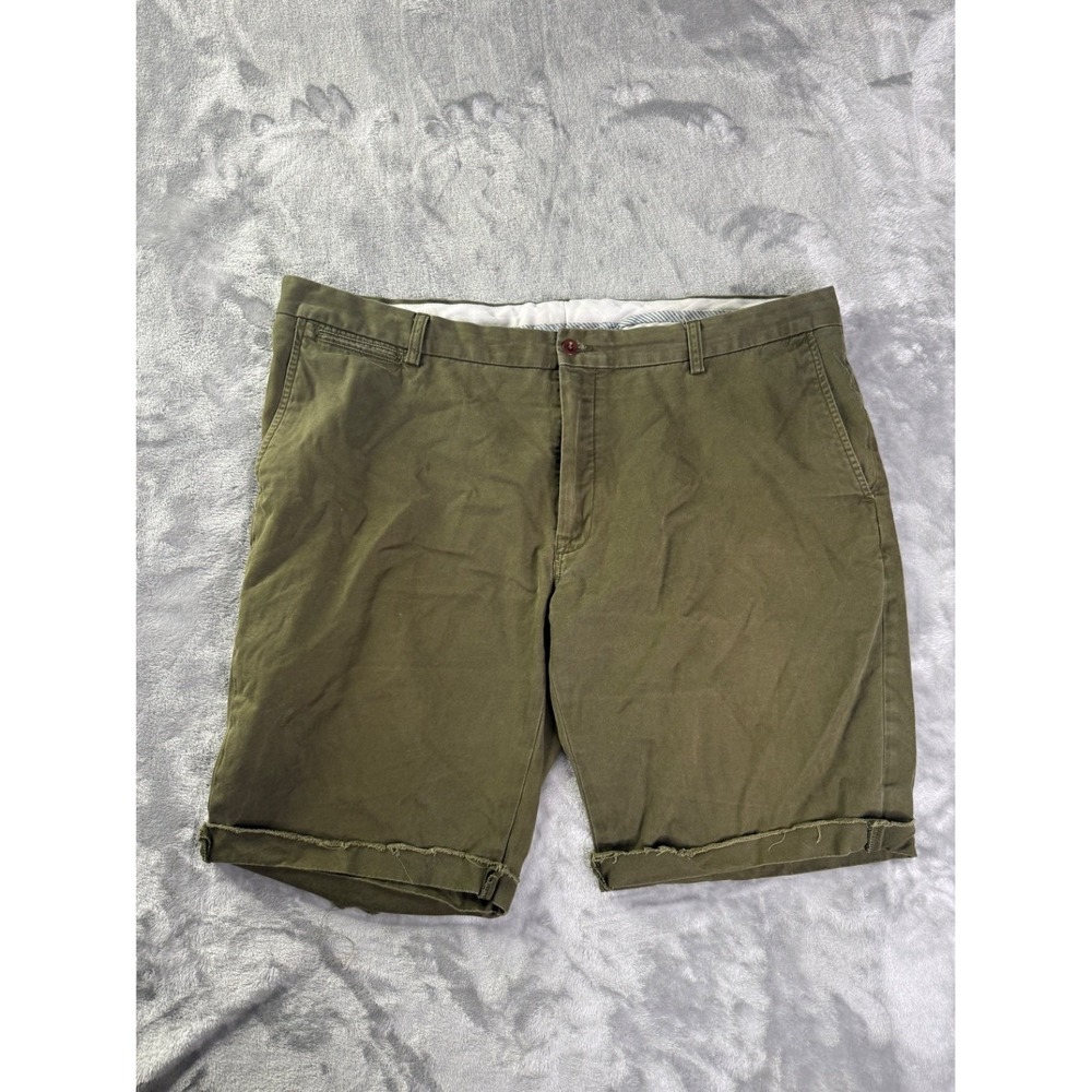 Polo Chino Shorts Mens Size 42 Olive Green Cut Off Raw Hem Classic Fit